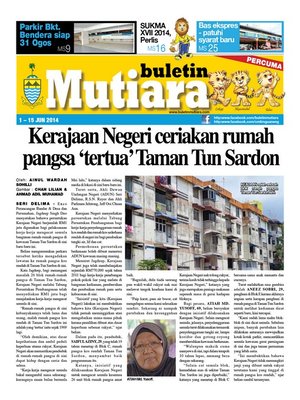 cover image of Buletin Mutiara 1-15 Jun 2014